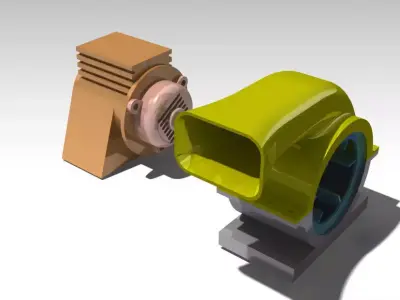 Thrust fan Free 3D model