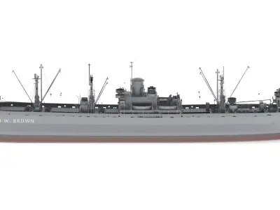 SS John W Brown 3D model