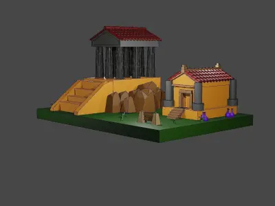 palacio romano 3D model
