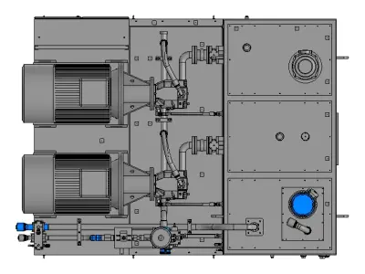 Hydraulic station 500L 3D model