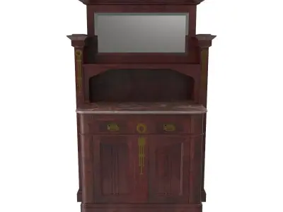 Cabinet Art Nouveau 3D model
