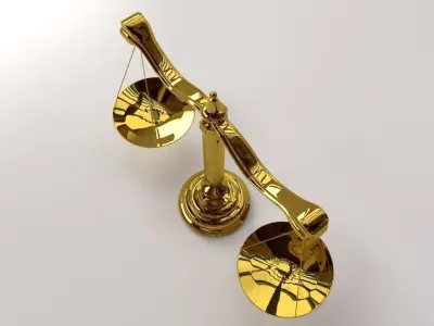 Antique Scales 3D model