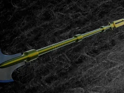 KNIGHT SPEAR  Low-poly 3D model