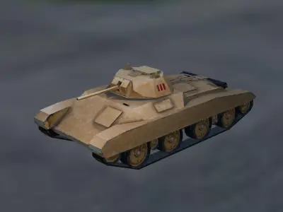 Carro Armato M16 43 Celere Sahariano Low-poly 3D model