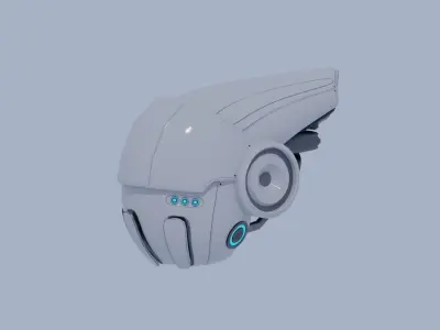 Drone Scout Low-poly 3D model