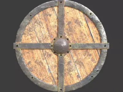 Shield metal bar 3D model
