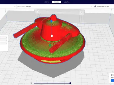 space scifi weapon 3D print model