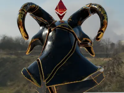 Demon goat Ethereum  3D model