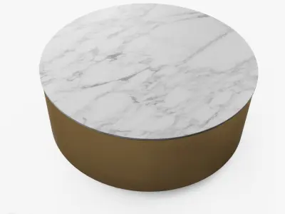 Metal Drum Coffee Table by West Elm 3D model