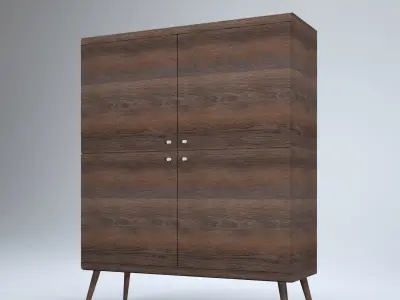 Modern Cabinet Low-poly 3D model purchase