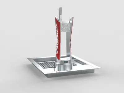 Budweiser Beer Tower - Tap 3D model