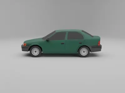 Toyota Tercel L50 Low-poly 3D model