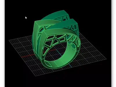 bypass gold ring 3 part 3D print model