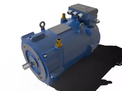33kW Eletric Motor Free 3D model