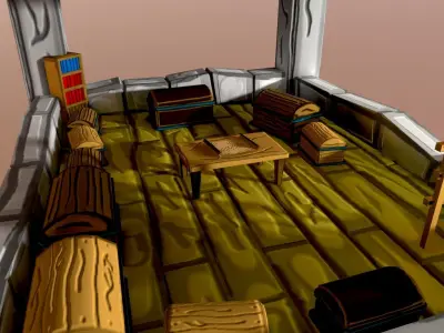 Adventurers hous Free low-poly 3D model