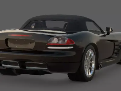 2003 Dodge Viper SRT10 3D Model Viper Returns with a Vengeance 3D model