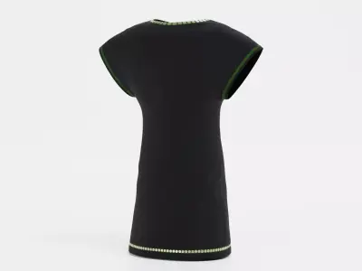 Black Tunic-Style Dress 3D model