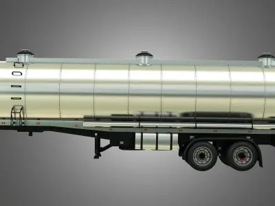 Tanker Semi Trailer 3D model