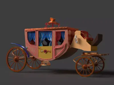 Chinese Ancient Carriage  3D model
