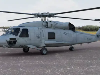 Seahawk Sikorsky SH-60 Helicopter 3D model