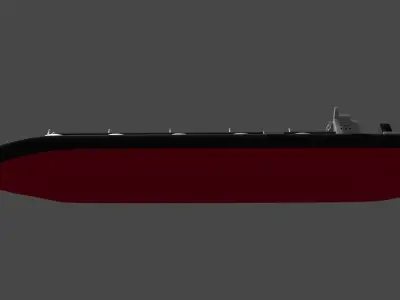 LNG Ship Low-poly 3D model