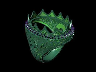 Turkish Signet Ring 3D print model