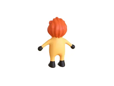 High-Quality 3D Cute Lion for Games Low-poly 3D model