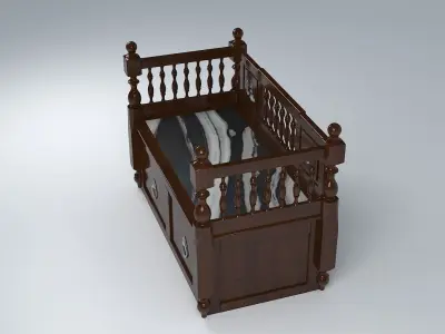 ANTIQUE TRUNK 2 SEATER 3D model