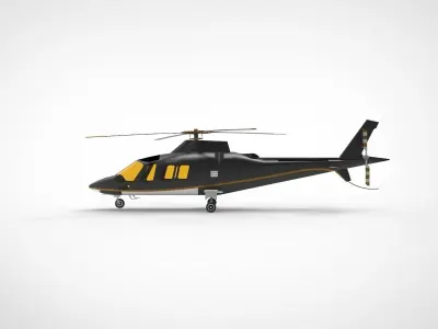helicopter AW109 3D model purchase