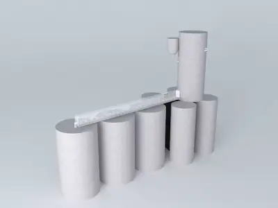 TMO Silos Karaman Free 3D model