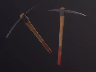 Pickaxe 3D Model Low-poly 3D model