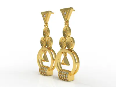 Diamond Pendant Set 32 3D print model