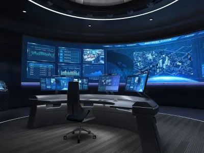 Small control room 3D model