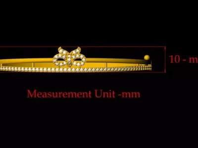 Diamond Bracelet - 007 3D print model