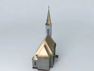 Uhrovec Evangelical Church Free 3D model