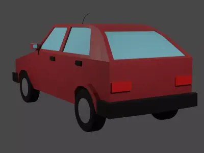 Low Poly Car  Free low-poly 3D model