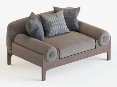 Bolsters Armchair 3D model