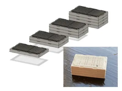 Model Railway Bar Type  Drainage Catchpits 3D print model