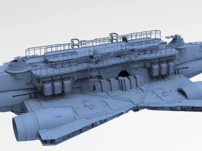 Floating Convoy Ship 2  3D model
