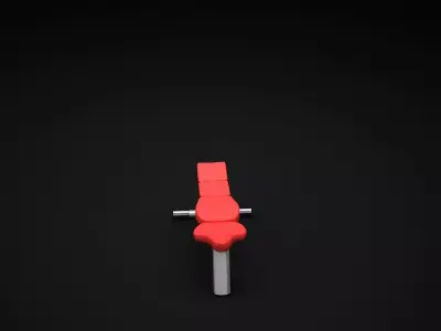 Bench Flat 3D model