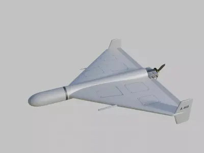 Shahed 136 Low-poly 3D model