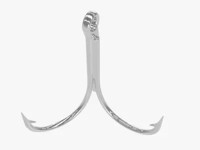 Fishing Hook 2 3D model purchase