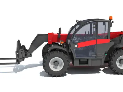 3D Telescopic Telehandler 3D model