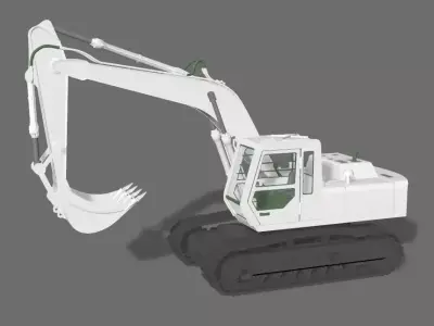 Excavator 3D model 6