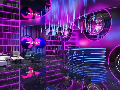 Bar entertainment bar Modern Leisure 3D model