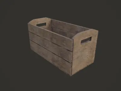 Wooden Crates Free low-poly 3D model