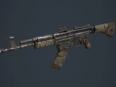 STG-44 ak - rifle Low-poly 3D model