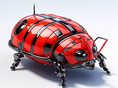 Realistic Robotic Ladybug 3D Model Low-poly 3D model