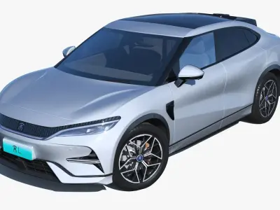 2024 BYD SongL EV AWD Low-poly 3D model