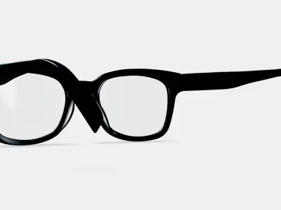 Drew Eyeglasses in Jet Black 3D model buy